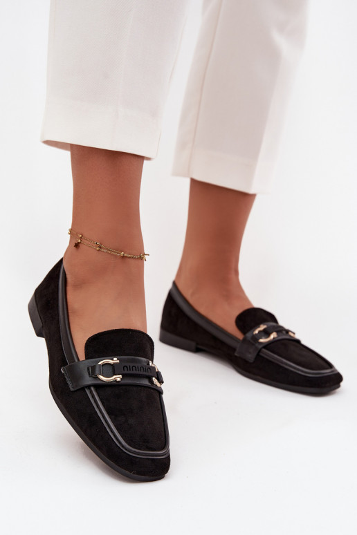 Mocassini Mocassini Femminile Con decorazioni Elemento colore nero Evelora Mocassini Mocassini Femminile Con decorazioni Elemento colore nero Evelora