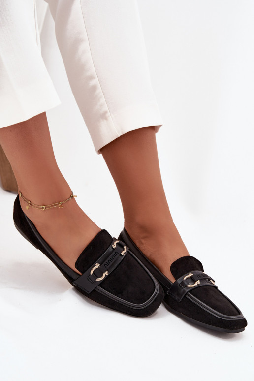 Mocassini Mocassini Femminile Con decorazioni Elemento colore nero Evelora Mocassini Mocassini Femminile Con decorazioni Elemento colore nero Evelora