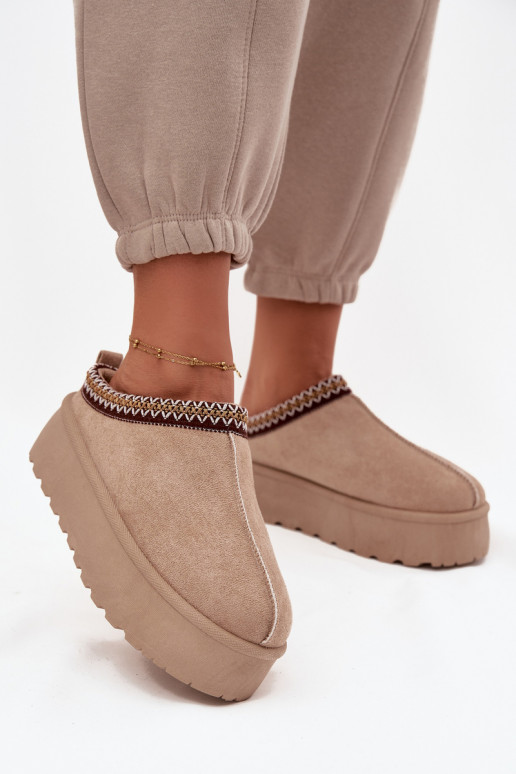 Stivali da neve Femminile Con decorazioni Haftem beige Jenira Stivali da neve Femminile Con decorazioni Haftem beige Jenira