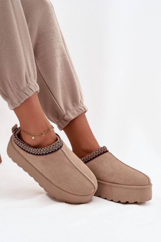 Stivali da neve Femminile Con decorazioni Haftem beige Jenira Stivali da neve Femminile Con decorazioni Haftem beige Jenira