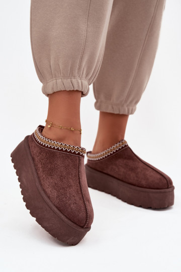 Stivali da neve Femminile Con decorazioni Haftem CzekoladoAe Jenira 2