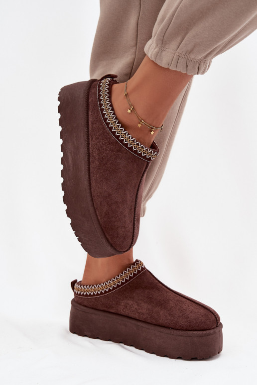 Stivali da neve Femminile Con decorazioni Haftem CzekoladoAe Jenira Stivali da neve Femminile Con decorazioni Haftem CzekoladoAe Jenira