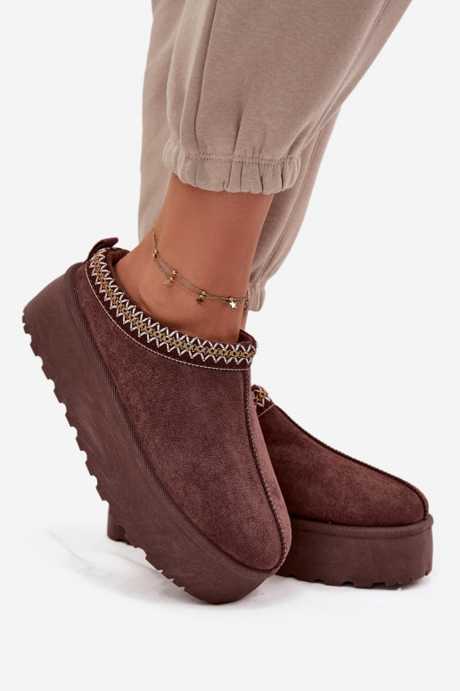 Stivali da neve Femminile Con decorazioni Haftem CzekoladoAe Jenira Stivali da neve Femminile Con decorazioni Haftem CzekoladoAe Jenira