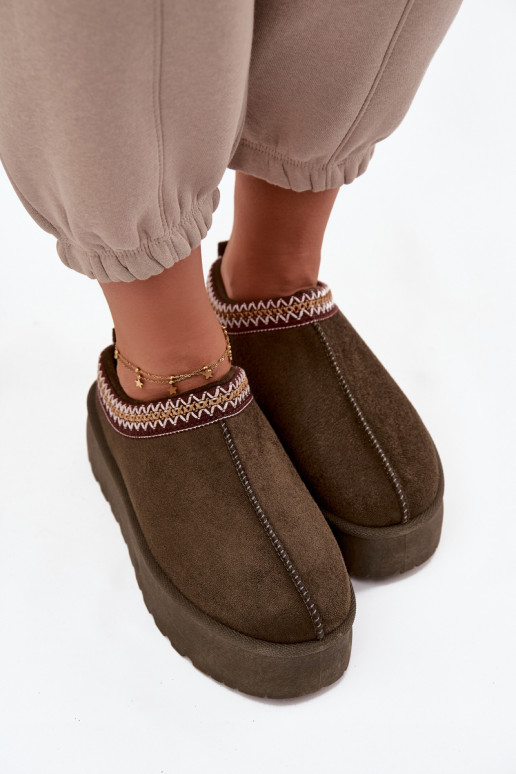 Stivali da neve Femminile Con decorazioni Haftem colore kaki Jenira Stivali da neve Femminile Con decorazioni Haftem colore kaki Jenira