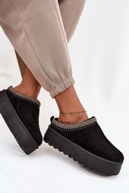 Stivali da neve Femminile Con decorazioni Haftem colore nero Jenira