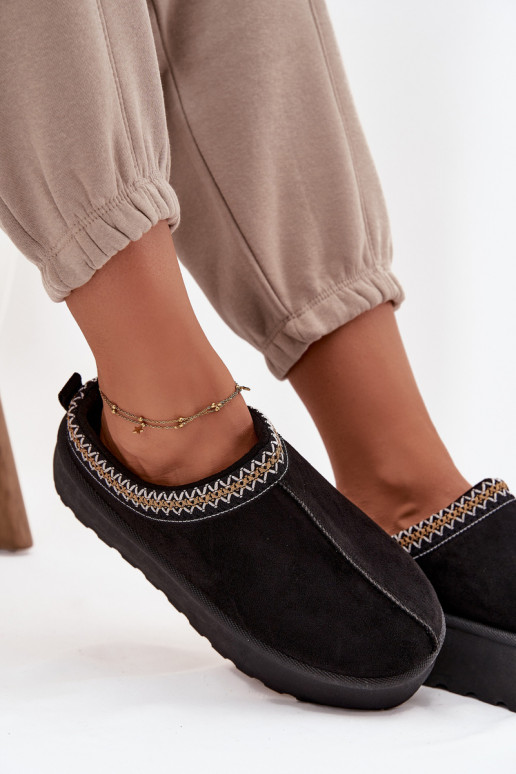 Stivali da neve Femminile Con decorazioni Haftem colore nero Jenira