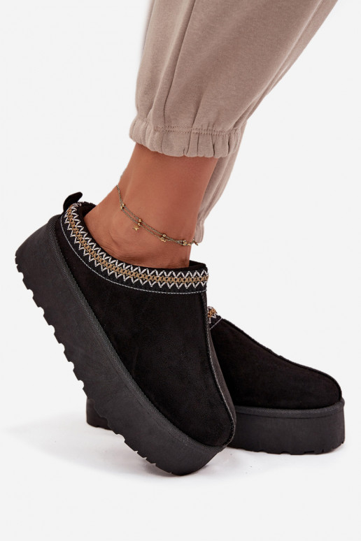 Stivali da neve Femminile Con decorazioni Haftem colore nero Jenira