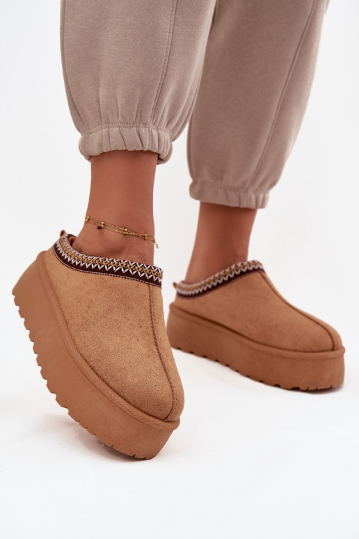 Stivali da neve Femminile Con decorazioni Haftem colore marrone Jenira