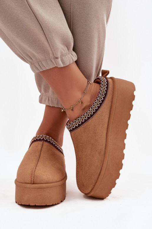 Stivali da neve Femminile Con decorazioni Haftem colore marrone Jenira