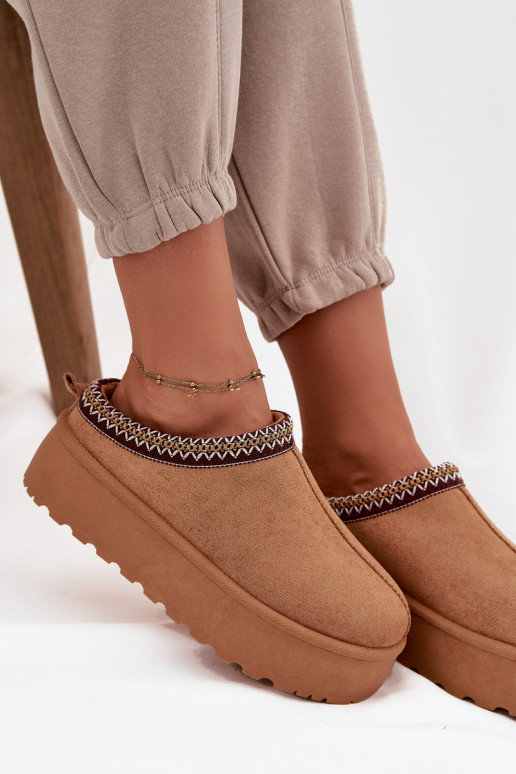 Stivali da neve Femminile Con decorazioni Haftem colore marrone Jenira