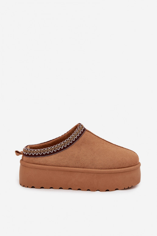 Stivali da neve Femminile Con decorazioni Haftem colore marrone Jenira