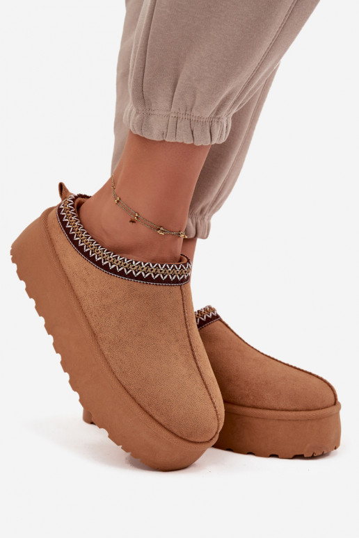 Stivali da neve Femminile Con decorazioni Haftem colore marrone Jenira