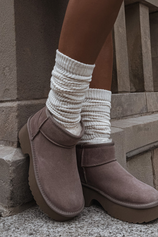 Stivali da neve FemminileAbilitatoturalnego dalla pelle scamosciatau riscaldamento con pelliccia all interno colore kaki Milora Stivali da neve FemminileAbilitatoturalnego dalla pelle scamosciatau riscaldamento con pelliccia all interno colore kaki Milora