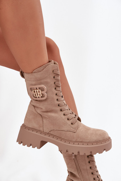 Stivali INokrery Femminile Con decorazioni Elemento riscaldamento beige Kalindra Stivali INokrery Femminile Con decorazioni Elemento riscaldamento beige Kalindra