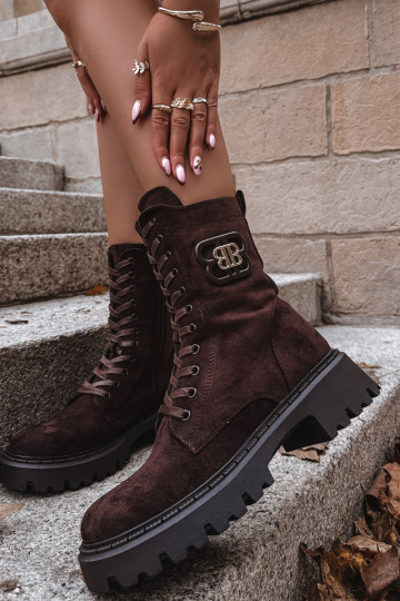 Stivali INokrery Femminile Con decorazioni Elemento riscaldamento CzekoladoAe Kalindra 2