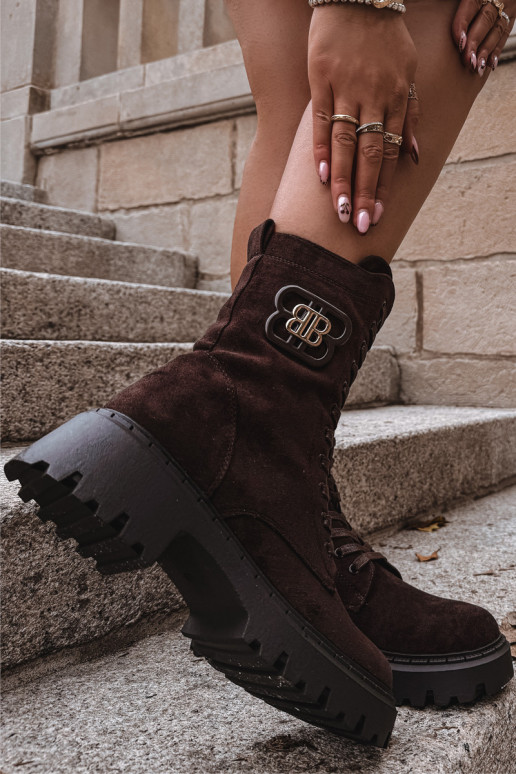 Stivali INokrery Femminile Con decorazioni Elemento riscaldamento CzekoladoAe Kalindra Stivali INokrery Femminile Con decorazioni Elemento riscaldamento CzekoladoAe Kalindra