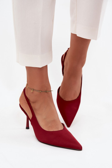 scarpe col tacco altoOdkrytymi Piętami Borgogna Lenira