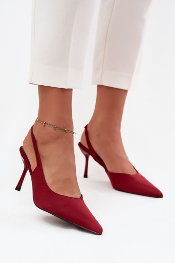 scarpe col tacco altoOdkrytymi Piętami Borgogna Lenira 2