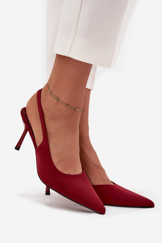 scarpe col tacco altoOdkrytymi Piętami Borgogna Lenira