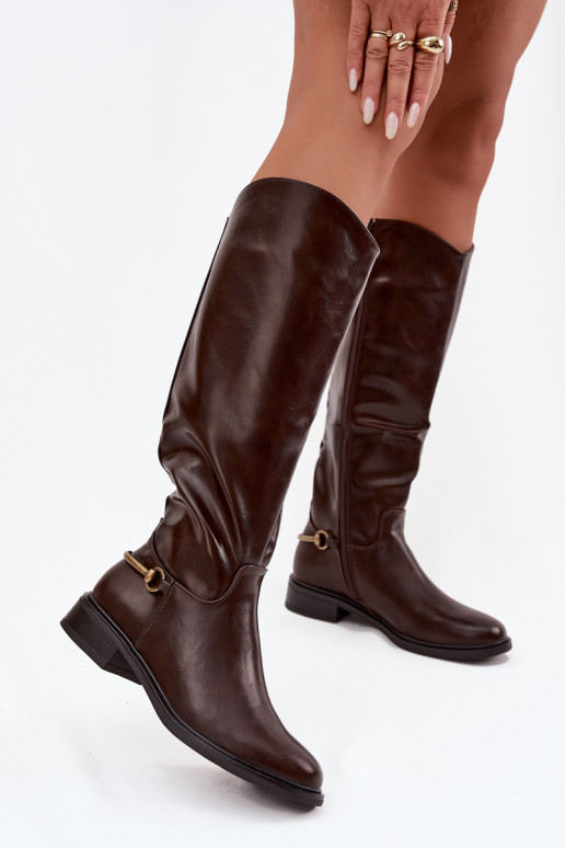 riscaldamento stivali da donna con tacchi larghi Con decorazioni Detalem CzekoladoAe Renaya riscaldamento stivali da donna con tacchi larghi Con decorazioni Detalem CzekoladoAe Renaya