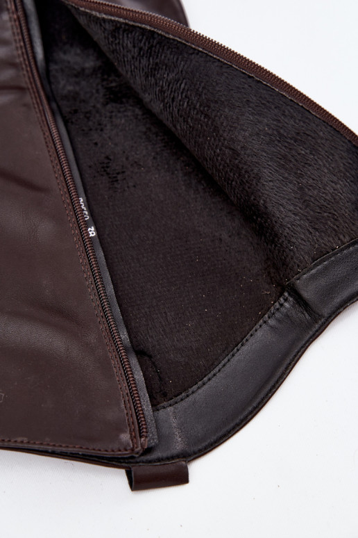 riscaldamento stivali stile coAboy con i tacchi in ecopelle CzekoladoAe Devevine riscaldamento stivali stile coAboy con i tacchi in ecopelle CzekoladoAe Devevine