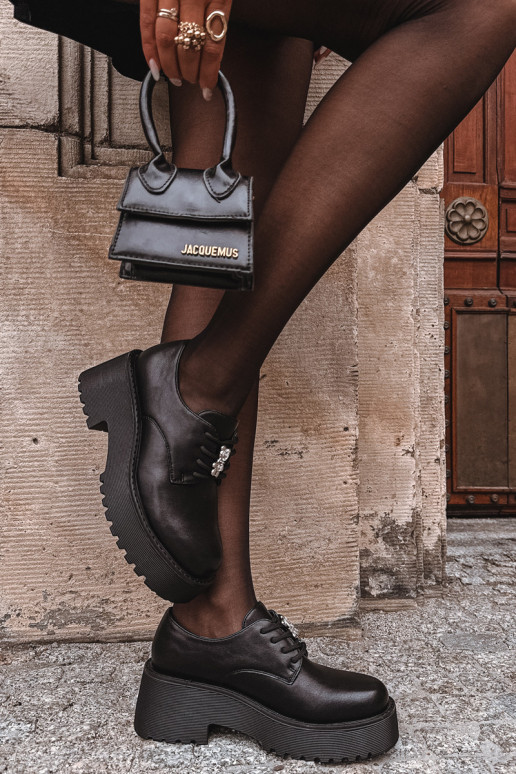 scarpe FemminilePrzypinką Eko Pelle colore nero Laurea scarpe FemminilePrzypinką Eko Pelle colore nero Laurea