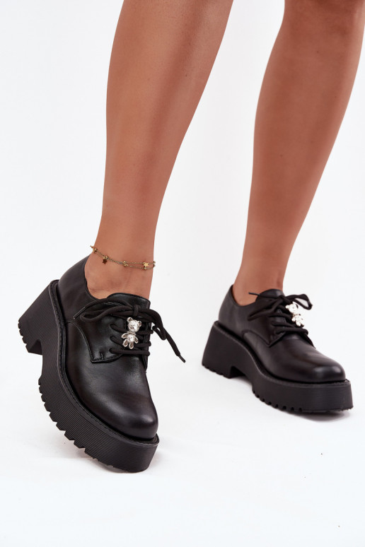 scarpe FemminilePrzypinką Eko Pelle colore nero Laurea scarpe FemminilePrzypinką Eko Pelle colore nero Laurea