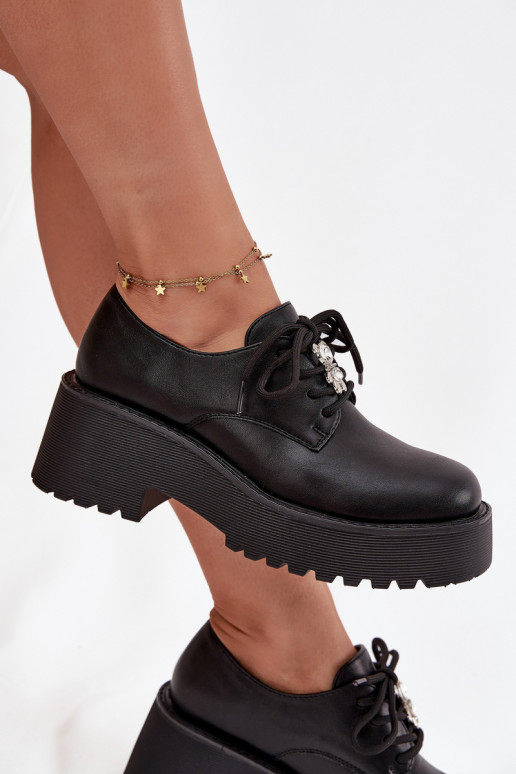 scarpe FemminilePrzypinką Eko Pelle colore nero Laurea scarpe FemminilePrzypinką Eko Pelle colore nero Laurea