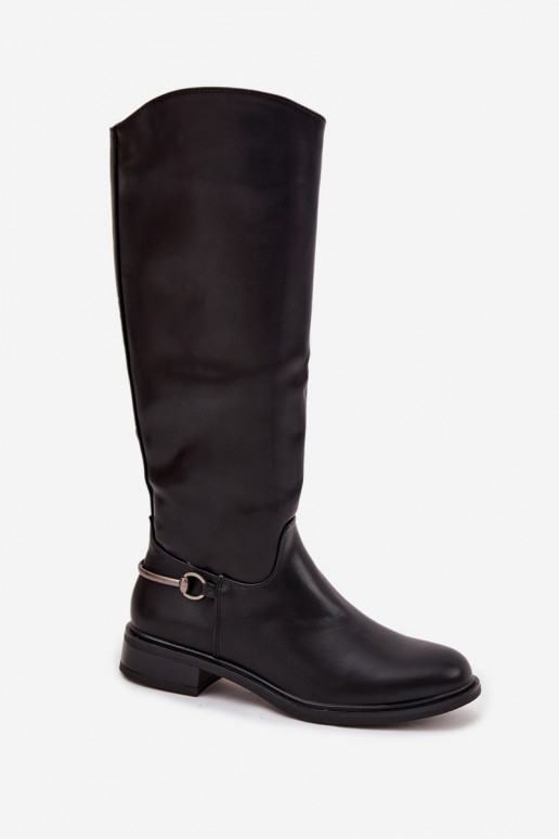riscaldamento stivali da donna con tacchi larghi Con decorazioni Detalem colore nero Renaya riscaldamento stivali da donna con tacchi larghi Con decorazioni Detalem colore nero Renaya
