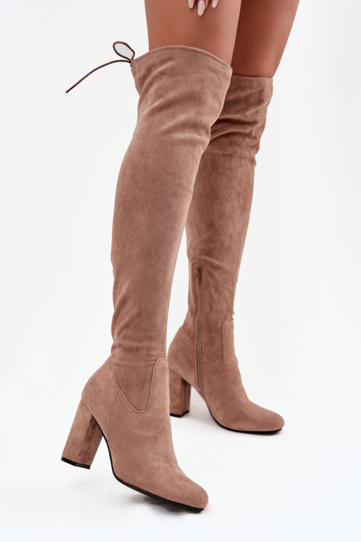 stivali da donna con i tacchi beige Xamarin stivali da donna con i tacchi beige Xamarin