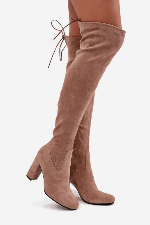 stivali da donna con i tacchi beige Xamarin stivali da donna con i tacchi beige Xamarin