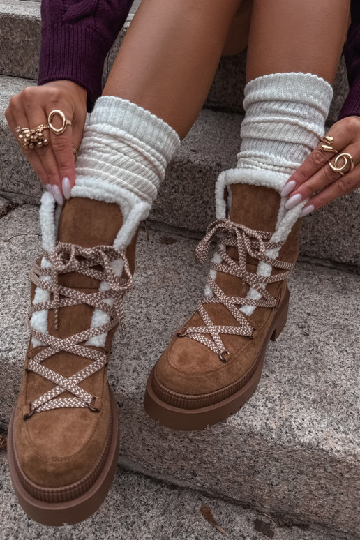 Stivali da neve Femminile con riscaldamento colore marrone Irmara Stivali da neve Femminile con riscaldamento colore marrone Irmara