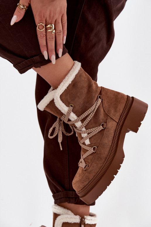 Stivali da neve Femminile con riscaldamento colore marrone Irmara Stivali da neve Femminile con riscaldamento colore marrone Irmara