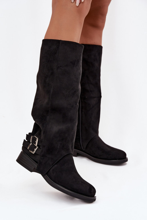 riscaldamento stivali da donna con fibbie colore nero Umbria riscaldamento stivali da donna con fibbie colore nero Umbria