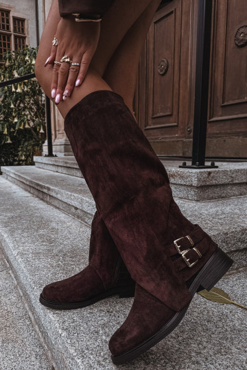 riscaldamento stivali da donna con fibbie CzekoladoAe Umbria 2