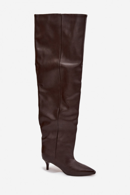 Un modello convincente stivali da donna con tacchi sottili CzekoladoAe Ysolienne Un modello convincente stivali da donna con tacchi sottili CzekoladoAe Ysolienne