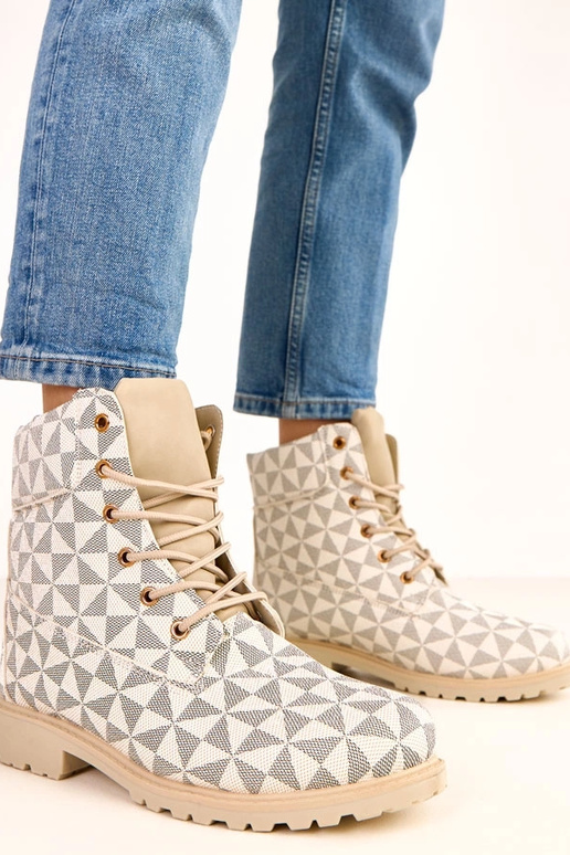 Scarpe da lavoro sabbia-neri con... Scarpe da lavoro sabbia-neri con...