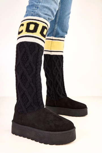 Stivali da neve neri con...