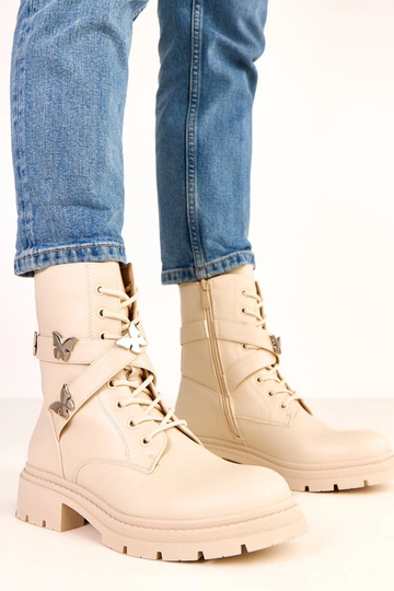 Stivaletti sabbia decorati...