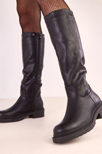 Stivali neri alti con... 2