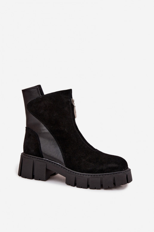 Stivali da donnaAbilitatoturalnego dalla pelle scamosciatau riscaldamento D&A JC52-874 colore nero Stivali da donnaAbilitatoturalnego dalla pelle scamosciatau riscaldamento D&A JC52-874 colore nero