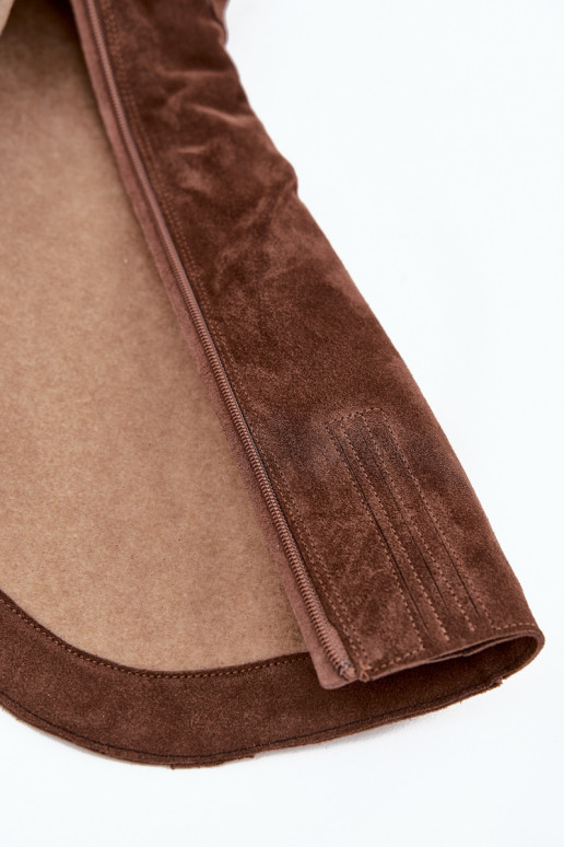 stivali stile coAboyAbilitatoturalnego dalla pelle scamosciatau riscaldamento Zazoo 4225 colore marrone stivali stile coAboyAbilitatoturalnego dalla pelle scamosciatau riscaldamento Zazoo 4225 colore marrone