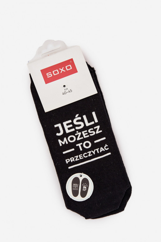 Calze da uomo con scritte "Passami una birra" nere