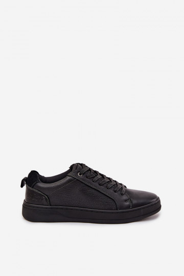Scarpe sportive in pelle da uomo Lee Cooper LCJ-25-33-3965 nere 2