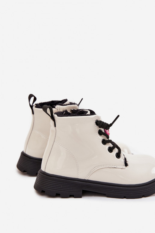 riscaldamento Stivali Infantile con effetto vernicePrzypinką Orsi di peluche Colore bianco Jovellea riscaldamento Stivali Infantile con effetto vernicePrzypinką Orsi di peluche Colore bianco Jovellea