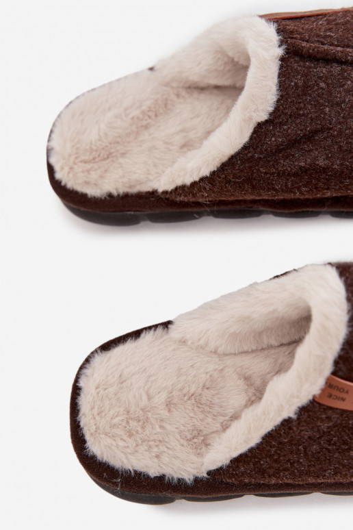 Pantofole Deveschio riscaldamento con pelliccia all interno CzekoladoAe Darielle Pantofole Deveschio riscaldamento con pelliccia all interno CzekoladoAe Darielle