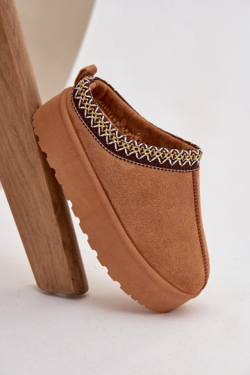 Stivali da neve Infantile GioventùHaftem con una piattaforma colore marrone Jolisse 2