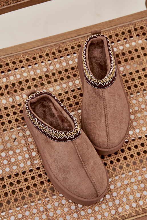 Stivali da neve Infantile GioventùHaftem con una piattaforma colore kaki Jolisse