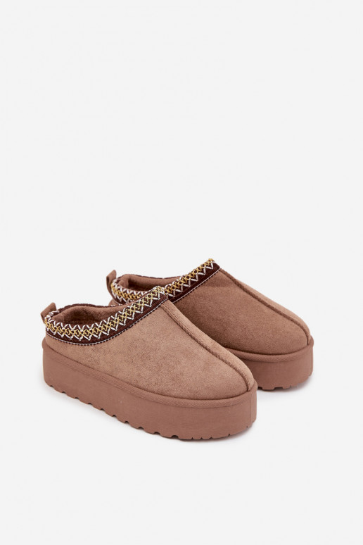 Stivali da neve Infantile GioventùHaftem con una piattaforma colore kaki Jolisse