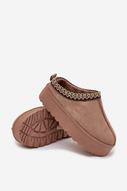 Stivali da neve Infantile GioventùHaftem con una piattaforma colore kaki Jolisse